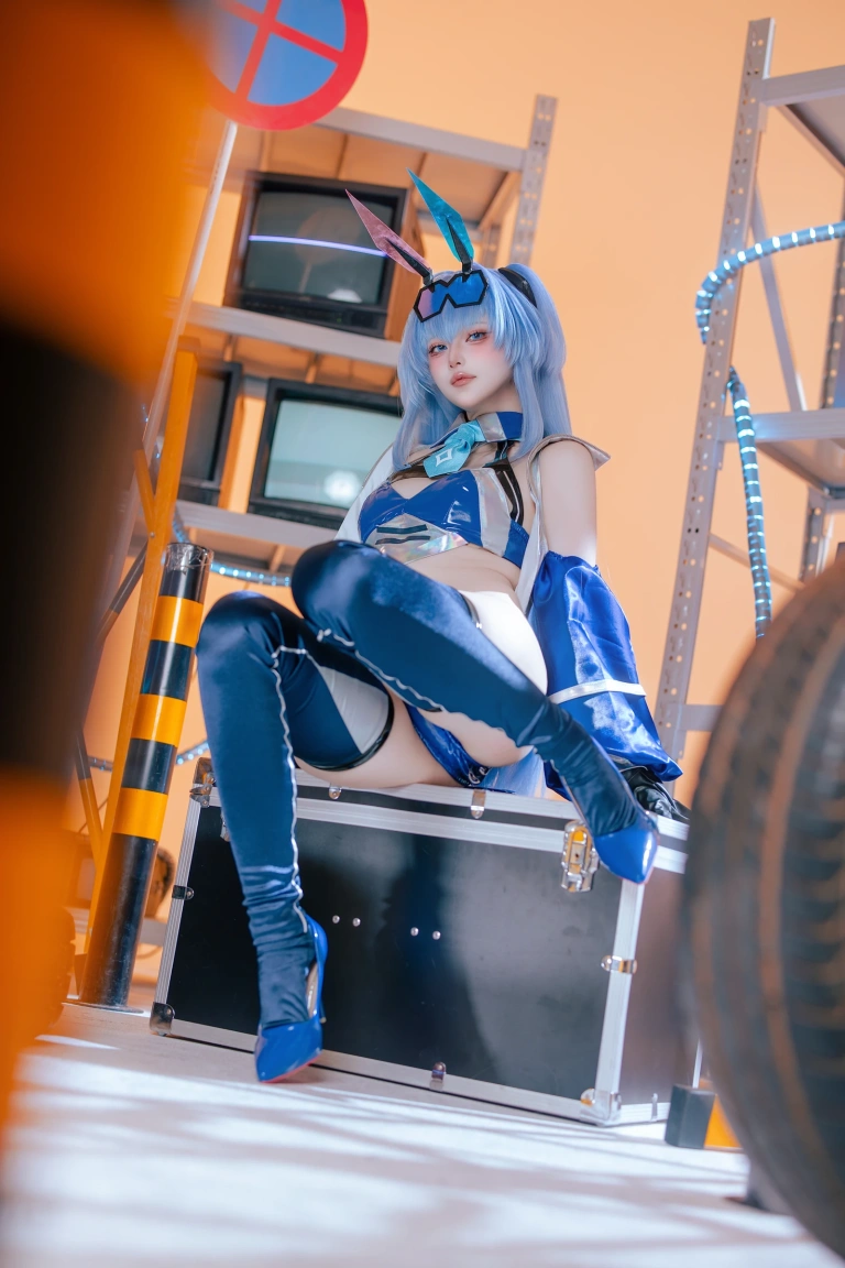 屿鱼《碧蓝航线 花园赛车服》主题写真：82张全套美图