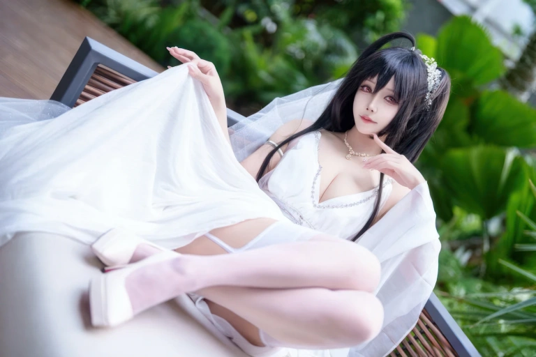 抱走莫子《萤火虫动漫嘉年华 大凤誓约花嫁》主题写真：27张全套美图