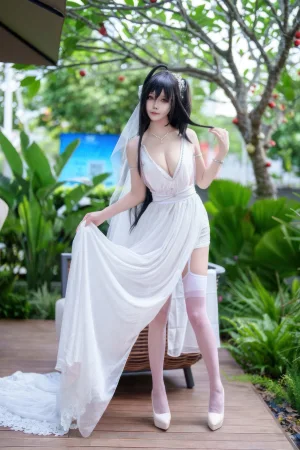 抱走莫子《萤火虫动漫嘉年华 大凤誓约花嫁》主题写真：27张全套美图