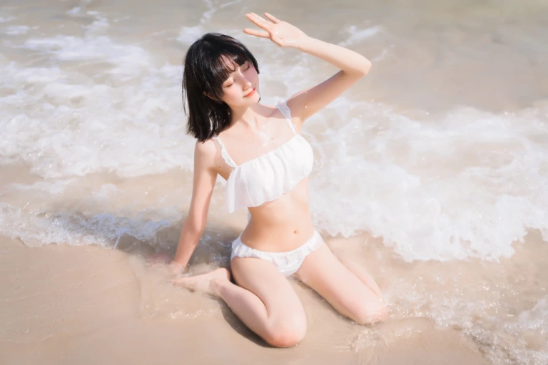 木棉棉《焦糖白》主题写真：38张全套美图