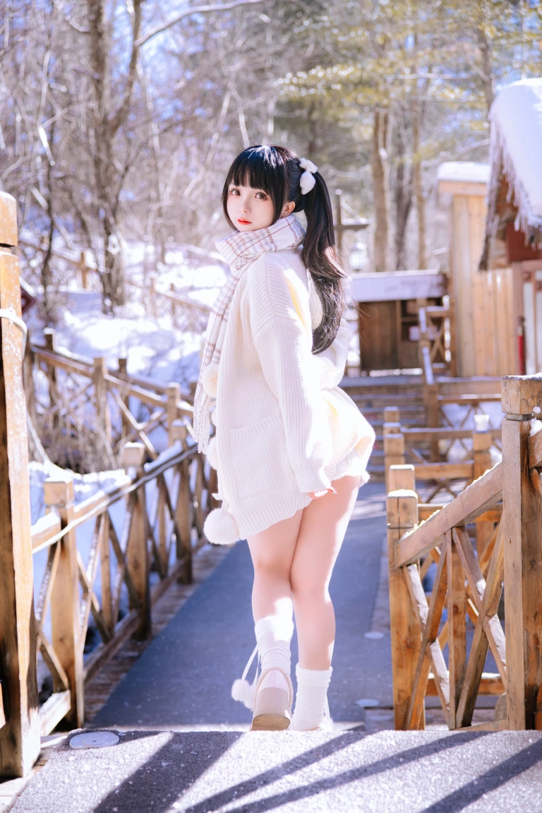 日奈娇(椎名莜)《雪地少女》主题写真：108张全套美图，含2个视频