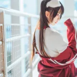 桜桃喵《桜桃未熟2 红色体操服》主题写真：44张全套美图