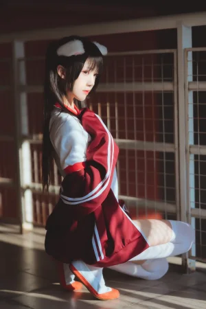 桜桃喵《桜桃未熟2 红色体操服》主题写真：44张全套美图