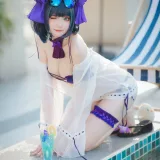 瓜希酱《柴郡泳装》主题写真：32张全套美图