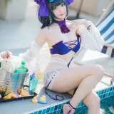 瓜希酱《柴郡泳装》主题写真：32张全套美图