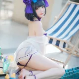 瓜希酱《柴郡泳装》主题写真：32张全套美图