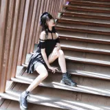 木棉棉《黑色魅惑》主题写真：23张全套美图