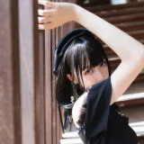 木棉棉《黑色魅惑》主题写真：23张全套美图