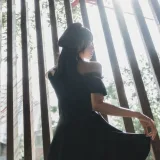 木棉棉《黑色魅惑》主题写真：23张全套美图