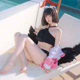 屿鱼《蔚蓝档案 静山真白泳装》主题写真：30张全套美图