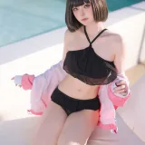 屿鱼《蔚蓝档案 静山真白泳装》主题写真：30张全套美图