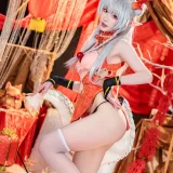 阿包也是兔娘《新春贺图 龙妹》主题写真：44张全套美图，含1个视频