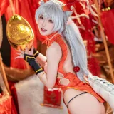 阿包也是兔娘《新春贺图 龙妹》主题写真：44张全套美图，含1个视频