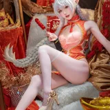 阿包也是兔娘《新春贺图 龙妹》主题写真：44张全套美图，含1个视频
