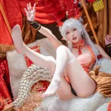 阿包也是兔娘《新春贺图 龙妹》主题写真：44张全套美图，含1个视频