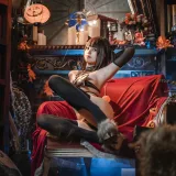 蜜汁猫裘《羊蹄魅魔》主题写真：50张全套美图