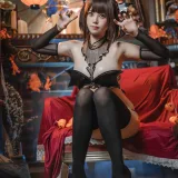 蜜汁猫裘《羊蹄魅魔》主题写真：50张全套美图