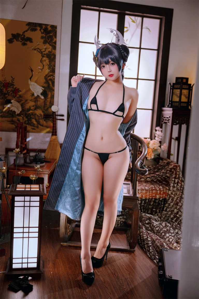 日奈娇(椎名莜)《碧蓝档案妃咲》主题写真：92张全套美图
