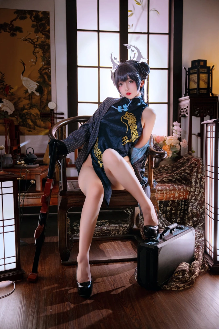 日奈娇(椎名莜)《碧蓝档案妃咲》主题写真：92张全套美图