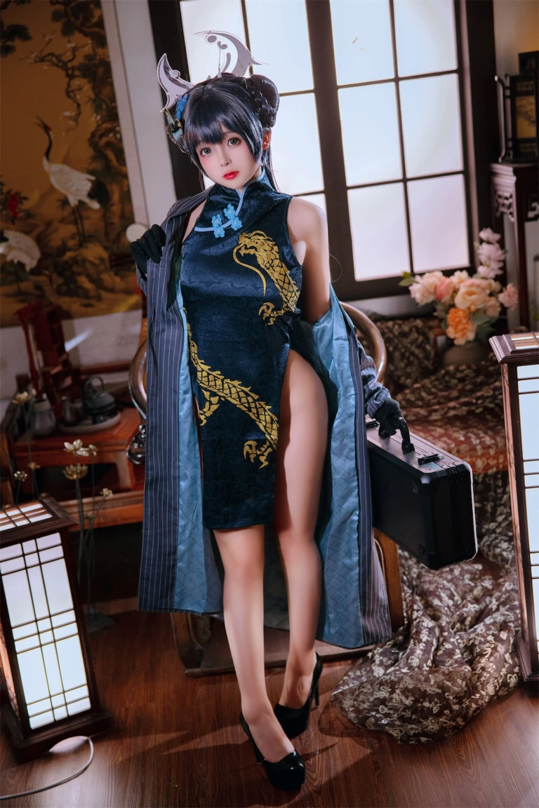 日奈娇(椎名莜)《碧蓝档案妃咲》主题写真：92张全套美图