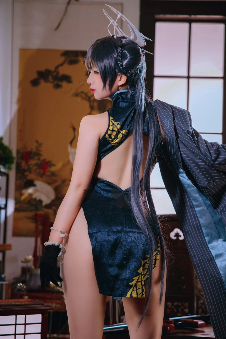 日奈娇(椎名莜)《碧蓝档案妃咲》主题写真：92张全套美图