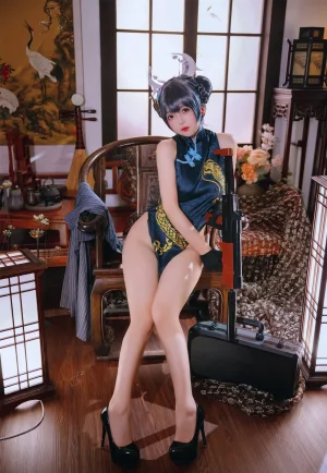 日奈娇(椎名莜)《碧蓝档案妃咲》主题写真：92张全套美图
