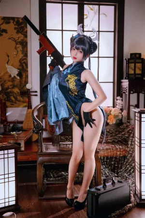 日奈娇(椎名莜)《碧蓝档案妃咲》主题写真：92张全套美图