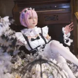 阿包也是兔娘《拉姆女仆》主题写真：22张全套美图