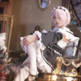 阿包也是兔娘《拉姆女仆》主题写真：22张全套美图