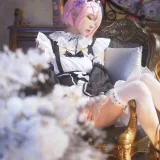 阿包也是兔娘《拉姆女仆》主题写真：22张全套美图