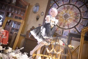 阿包也是兔娘《拉姆女仆》主题写真：22张全套美图