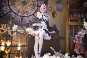阿包也是兔娘《拉姆女仆》主题写真：22张全套美图
