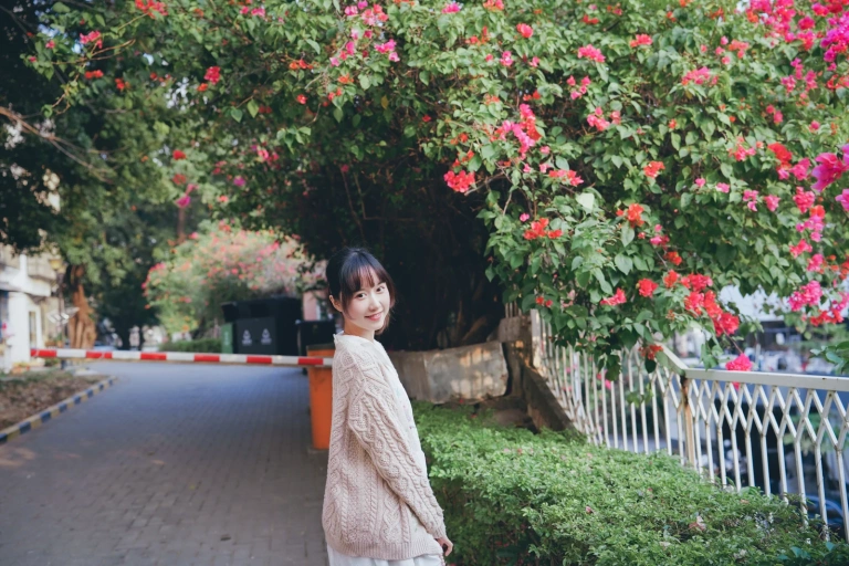 木棉棉《花与少女》主题写真：29张全套美图