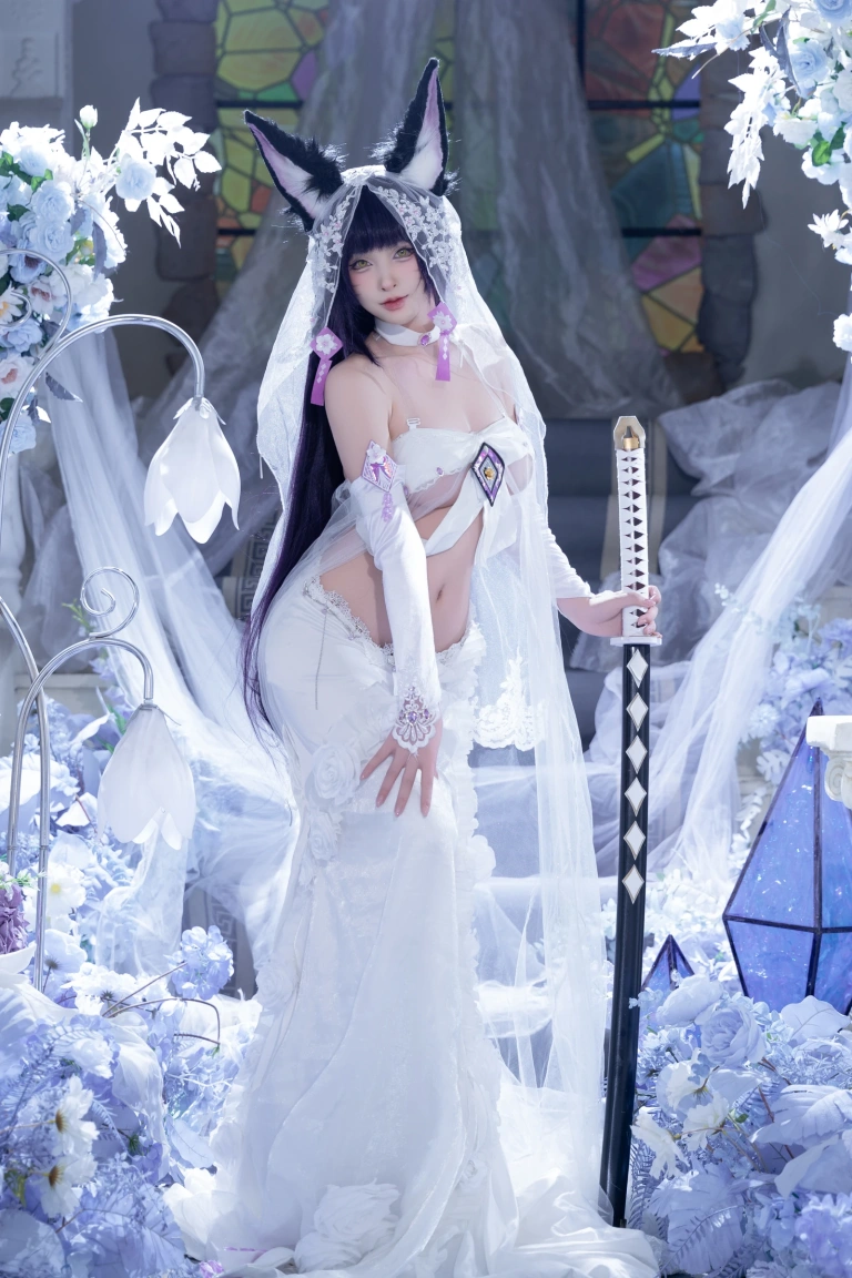 清水由乃《碧蓝航线 武藏紫藤花》主题写真：51张全套美图，含1个视频
