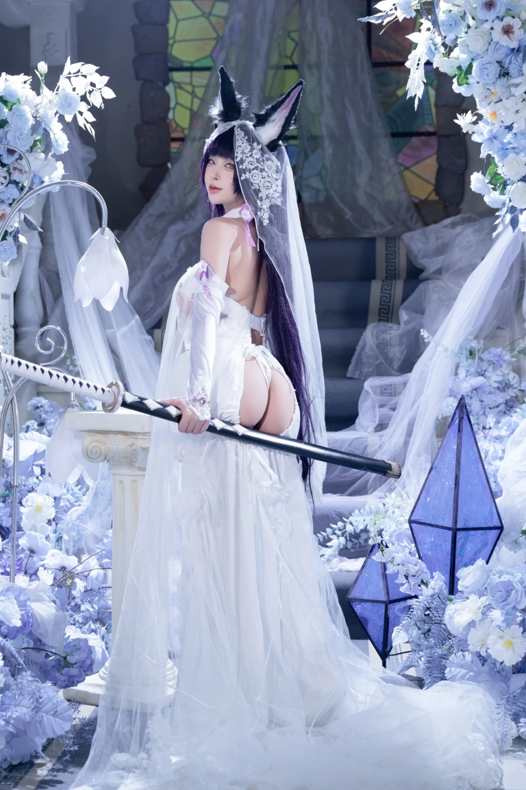 清水由乃《碧蓝航线 武藏紫藤花》主题写真：51张全套美图，含1个视频
