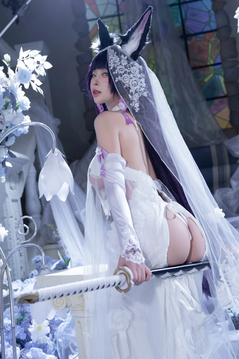 清水由乃《碧蓝航线 武藏紫藤花》主题写真：51张全套美图，含1个视频