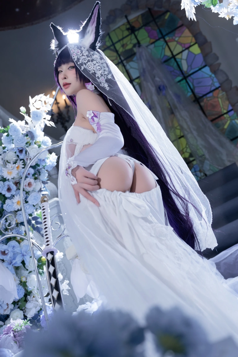 清水由乃《碧蓝航线 武藏紫藤花》主题写真：51张全套美图，含1个视频
