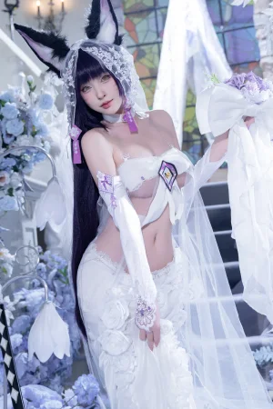 清水由乃《碧蓝航线 武藏紫藤花》主题写真：51张全套美图，含1个视频