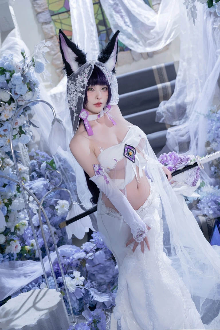 清水由乃《碧蓝航线 武藏紫藤花》主题写真：51张全套美图，含1个视频