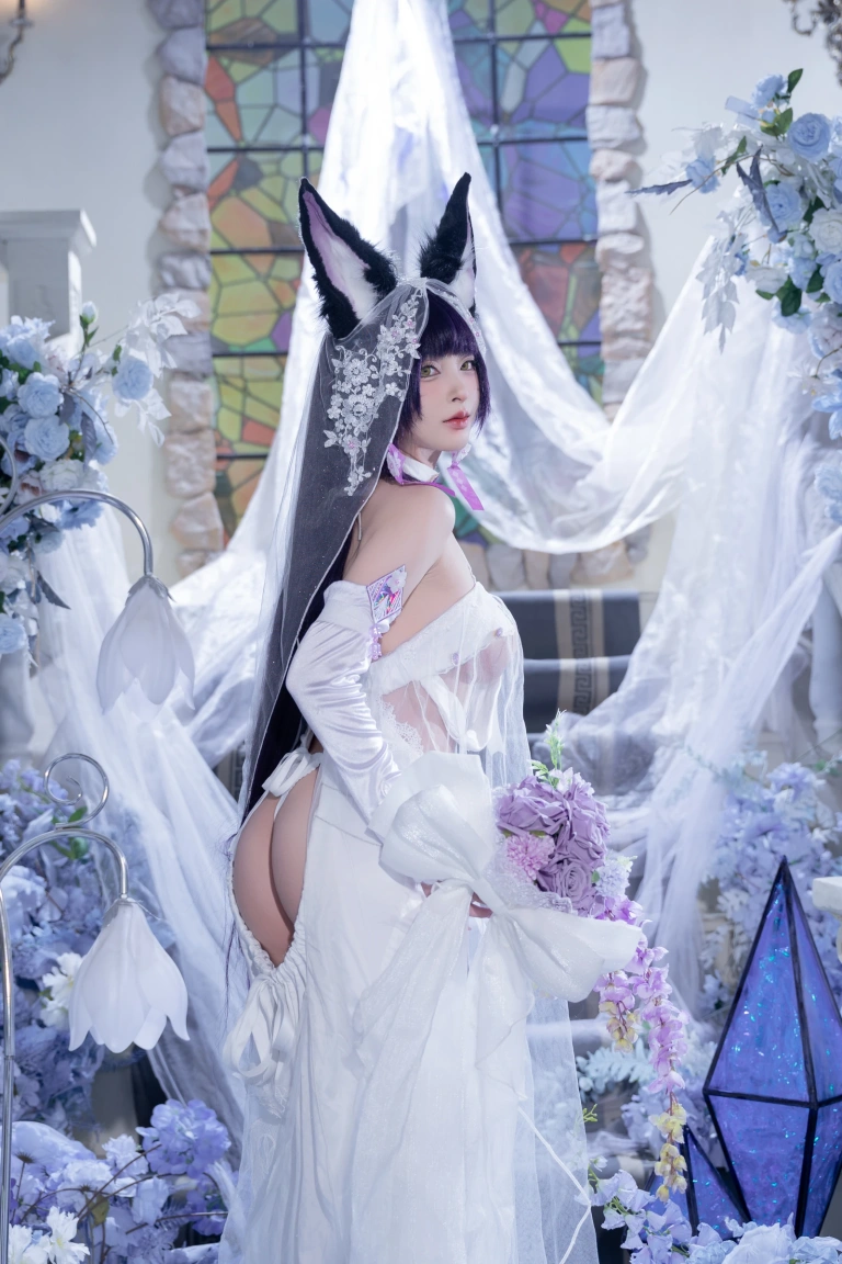 清水由乃《碧蓝航线 武藏紫藤花》主题写真：51张全套美图，含1个视频