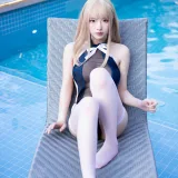 清水由乃《蓝色夏日》主题写真：29张全套美图