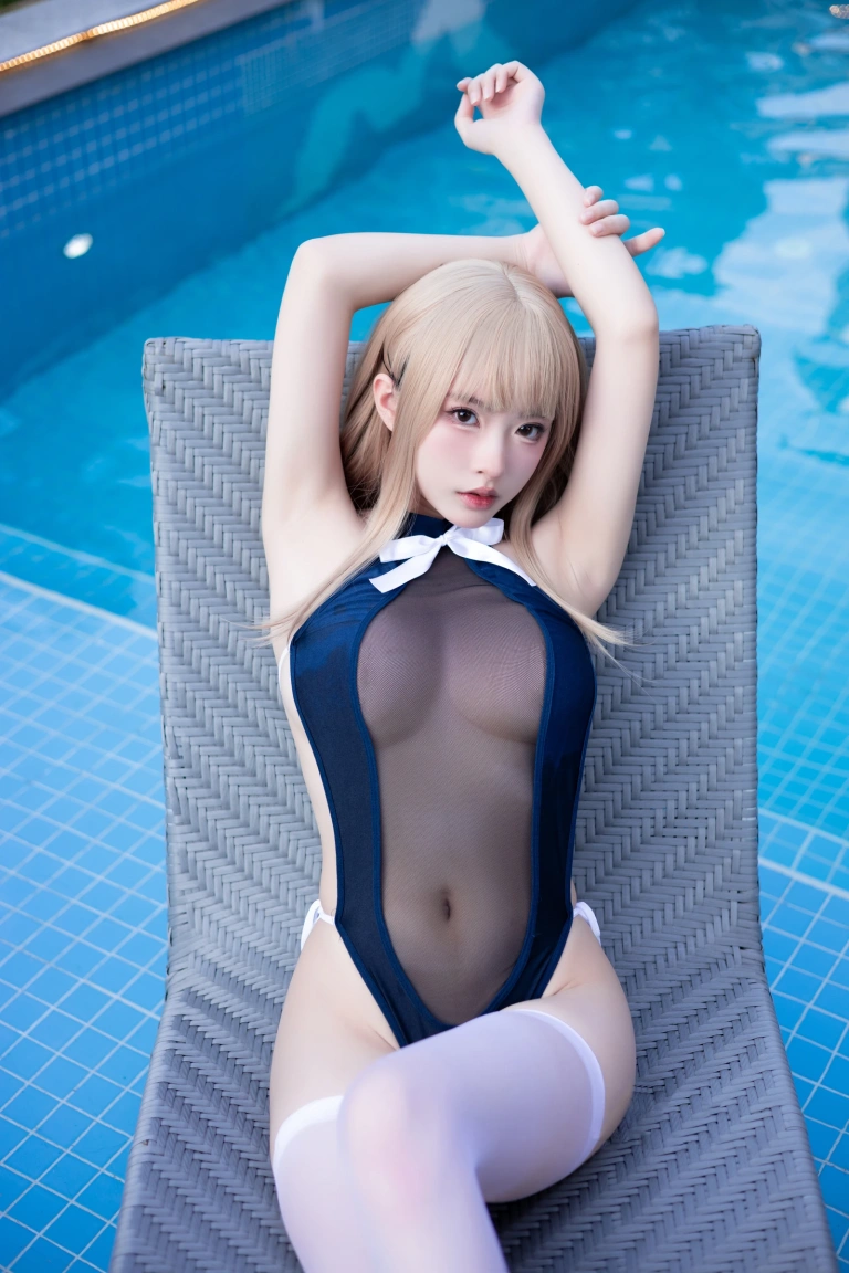 清水由乃《蓝色夏日》主题写真：29张全套美图