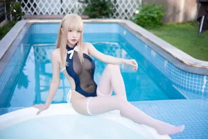 清水由乃《蓝色夏日》主题写真：29张全套美图