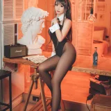 面饼仙儿《樱岛麻衣》主题写真：40张全套美图