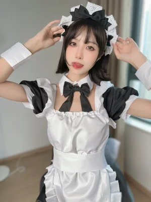 布丁大法《女仆奶糖派》主题写真：149张全套美图，含7个视频