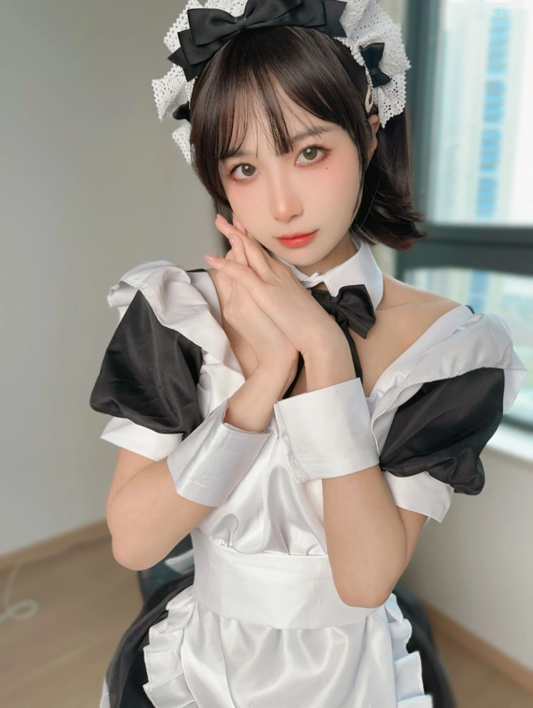 布丁大法《女仆奶糖派》主题写真：149张全套美图，含7个视频