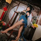 日奈娇(椎名莜)《碧蓝航线 大潮旗袍》主题写真：25张全套美图