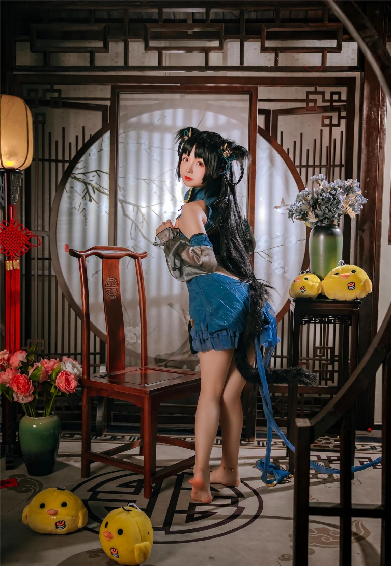 日奈娇(椎名莜)《碧蓝航线 大潮旗袍》主题写真：25张全套美图