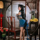 日奈娇(椎名莜)《碧蓝航线 大潮旗袍》主题写真：25张全套美图