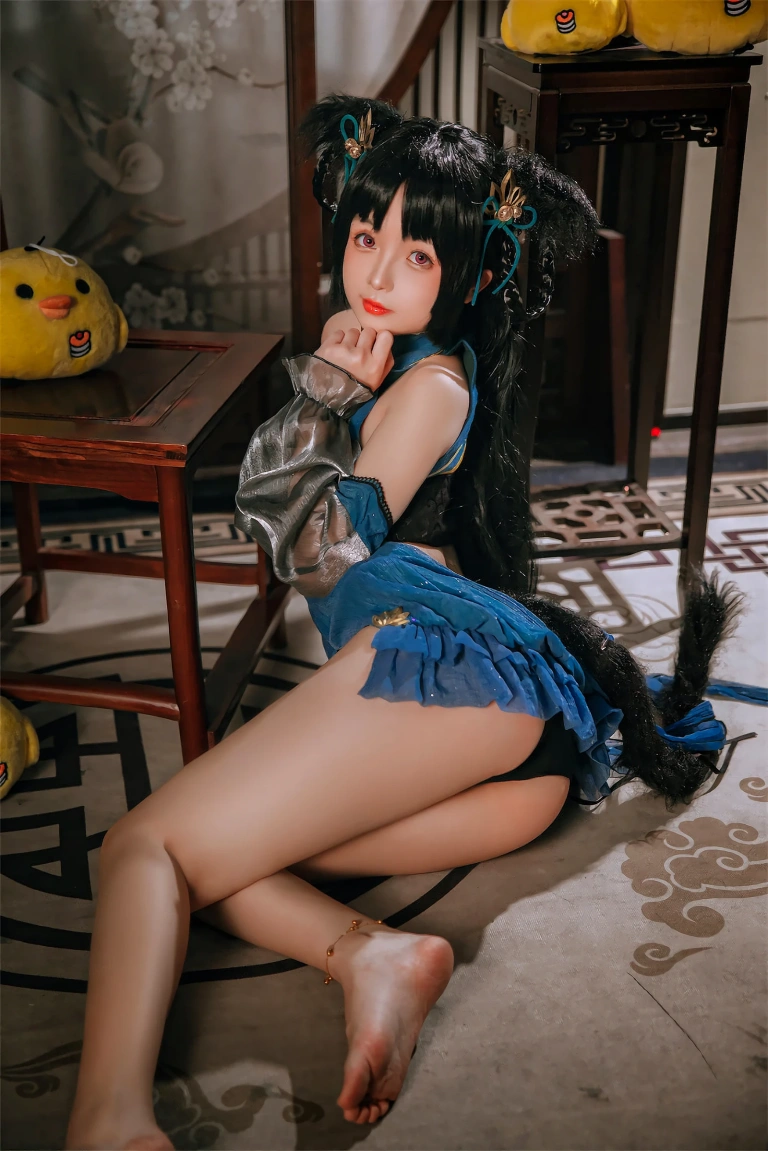 日奈娇(椎名莜)《碧蓝航线 大潮旗袍》主题写真：25张全套美图